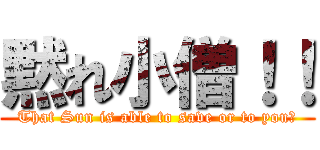 黙れ小僧！！ (That Sun is able to save or to you?)