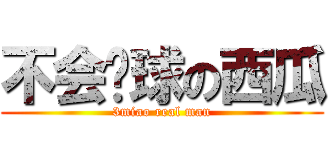 不会桌球の西瓜 (3miao real man)