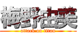 梅野由美 (attack on titan)