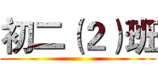 初二（２）班 ()