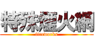 特殊煙火網 (fireworks)