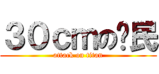 ３０ｃｍの鄉民 (attack on titan)