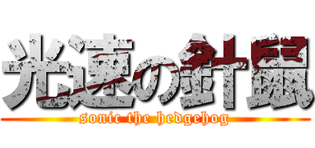 光速の針鼠 (sonic the hedgehog)