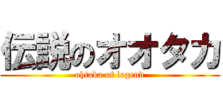 伝説のオオタカ (ohtaka of legend)