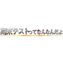期末テストってなんなんだよ (What is the final test?)