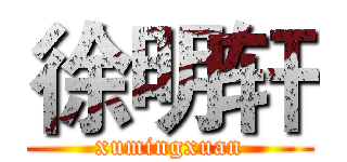 徐明轩 (xumingxuan)