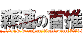 森漣の首推 (這就http://www.wretch.cc/blog/sorry850701是首頁推)