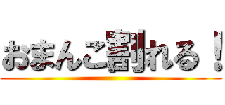 おまんこ割れる！ ()