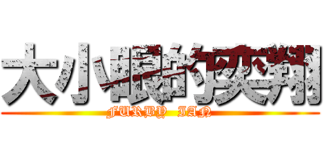 大小眼的奕翔 (FURBY  IAN)