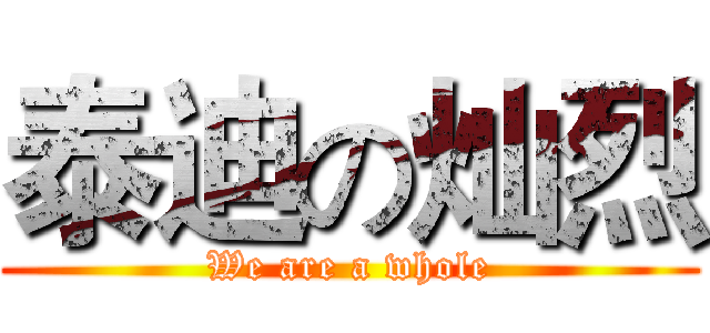 泰迪の灿烈 (We are a whole)