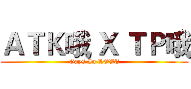 ＡＴＫ哦 Ｘ ＴＰ哦 (Gays In LOVE)
