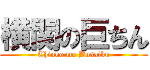 横関の巨ちん (Thinko mo Busaiku)