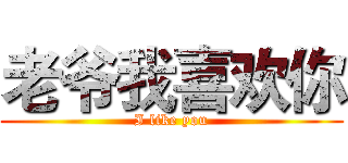 老爷我喜欢你 (I like you)