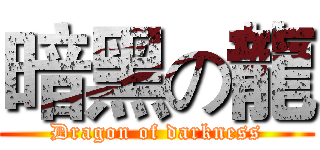 暗黑の龍 (Dragon of darkness)