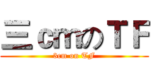 三ｃｍのＴＦ (3cm on TF)