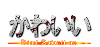 かわいい (Kimi Kawaii ne)