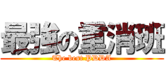 最強の重消班 (The best PDDA)