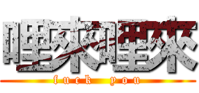 哩來哩來 (f u c k    y o u)