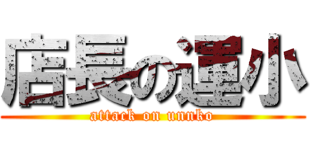 店長の運小 (attack on unnko)