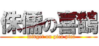 侏儒の喜鵲 (   midget on pica pica)