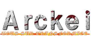Ａｒｃｋｅｉ (TOUS SUR TRANSFORMICE)