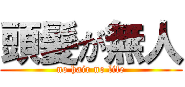 頭髪が無人 (no hair no life)
