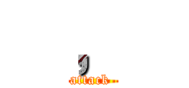， (attack )