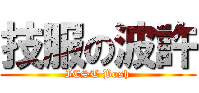 技服の波許 (ICST Bosh)