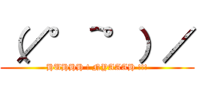 （／°＾°）／ (HUHHH ! NYAAAH !!!)