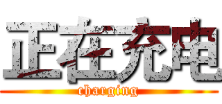 正在充电 (charging)