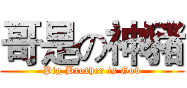 哥是の神豬 (Pig Brother is God)