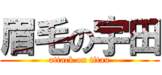 眉毛の宇田 (attack on titan)