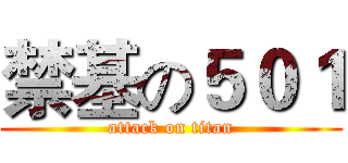 禁基の５０１ (attack on titan)