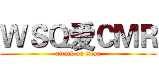 ＷＳＱ爱ＣＭＲ (attack on titan)
