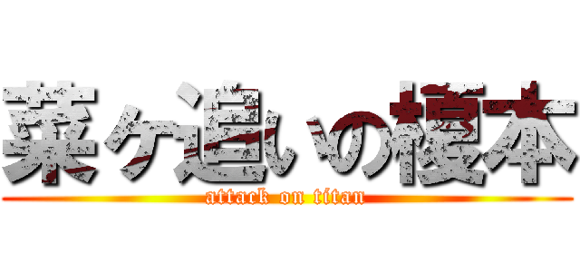 菜ヶ追いの榎本 (attack on titan)