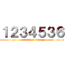 １２３４５３６ (attack on titan)