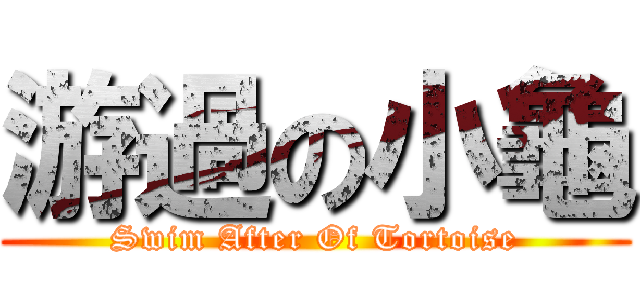 游過の小龜 (Swim After Of Tortoise)