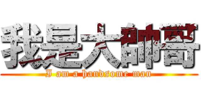 我是大帥哥 (I am a handsome man)
