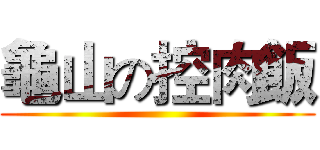 龜山の控肉飯 ()