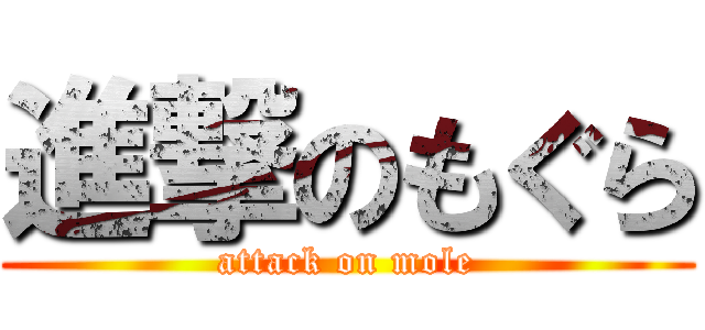 進撃のもぐら (attack on mole)