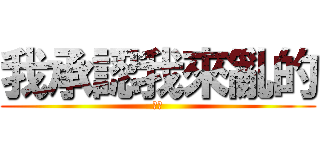 我承認我來亂的 (哈哈)