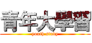 青年大學習 (youth study)