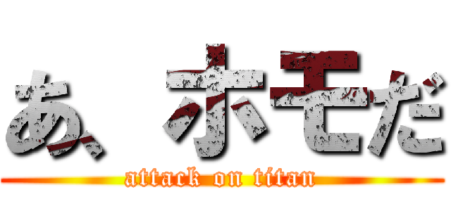 あ、ホモだ (attack on titan)