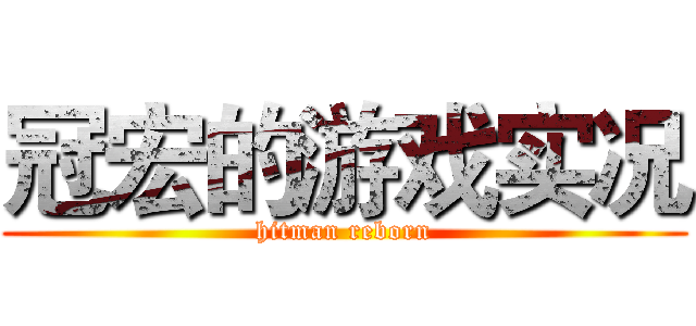 冠宏的游戏实况 (hitman reborn)