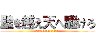 壁を越え天へ駆けろ (attack on titan)