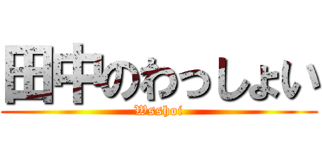 田中のわっしょい (Wsshoi)