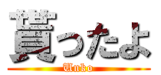 貰ったよ (Unko)