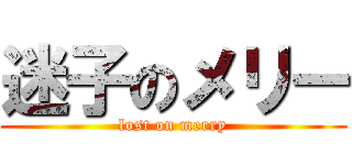 迷子のメリー (lost on merry)