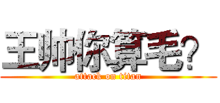 王帅你算毛？ (attack on titan)