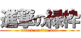 進撃の緑枠 (attack on fire boll)